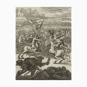 J. Meyer, Riding Battle, 17th-Century, Etching