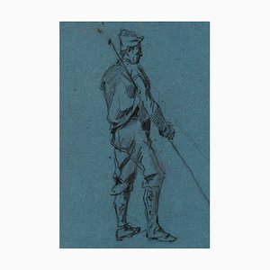 A. Fontaine, Figur Studies, Skipper and Shepherd, 19. Jh., Anthrazit