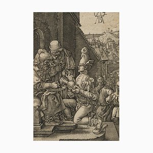Dopo Dürer, J. Kraus, La Lavanda delle mani di Pilato, XVII secolo, incisione in rame
