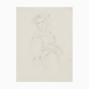 T. Weller, Young Italian, 19th-Century, Pencil