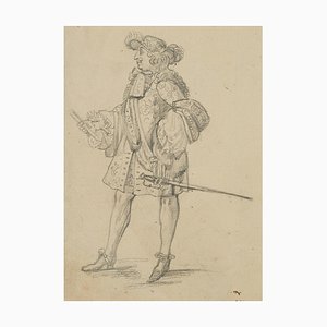 Francis Nobleman, Etude de Costume, 19ème Siècle, Crayon