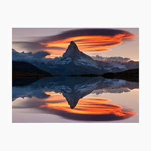 Anton Petrus, Matterhorn Peak at Sunset Reflected in Stellisee Lake a Zermatt, Svizzera, Fotografia