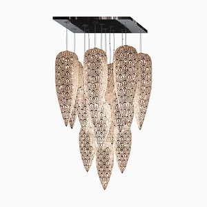 Sensation Arabesque Light Fall Deckenleuchter aus Stahl & Kristall mit 17 Lampen von VGnewtrend