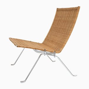 Wicker PK22 Lounge Chair by Poul Kjærholm for Fritz Hansen