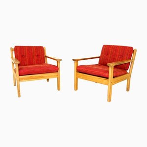 Pine Chairs, Sweden, 1970s, Set of 2