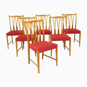 Teak Stühle von Hugo Troeds, Schweden, 1950, 6er Set