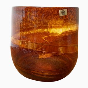 Vintage Swedish Glass Vase by Milan Vobruba for Gusum Sweden