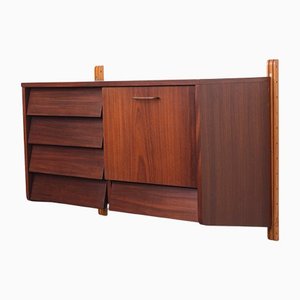 Dutch Hanging Wall Cabinet in Teak, 1960s