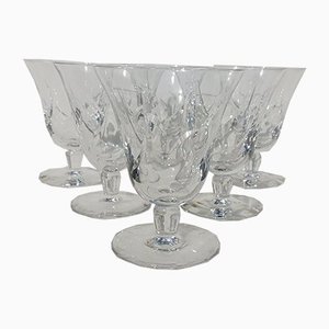 Crystal Wine Glasses from Saint Louis, Set of 6