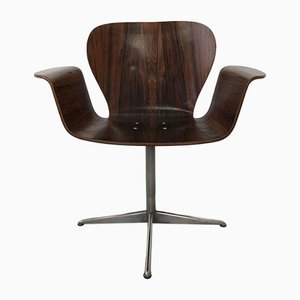 Mid-Century Schichtholz Focus Chair von A. Belokopytoff für Westnofa