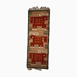 Alfombra Kilim ucraniana tradicional vintage