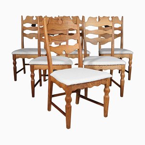 Dining Chairs by Henning Kjærnulf, Set of 6