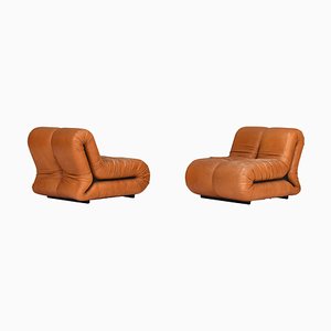 Italian Pagrù Lounge Chairs by Claudio Vignoni, 1960s, Set of 2