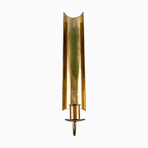 Reflex Wall Candlestick in Brass by Pierre Forsell for Skultuna, 1960s