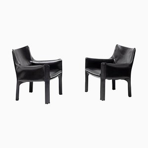 CAB 414 Lounge Chairs by Mario Bellini for Cassina, Set of 2