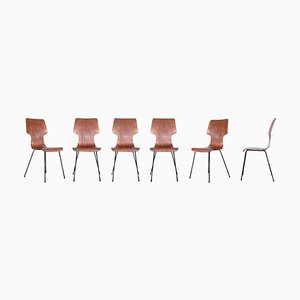 Vintage Chairs by Carlo Ratti, 1950s, Set of 6