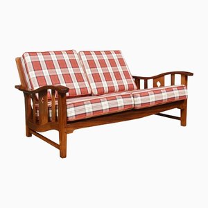 Arts and Crafts 2 Seater Settee in Walnut