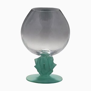 Cactus Vintage en Verre Vert par H.Mcconnico pour Daum