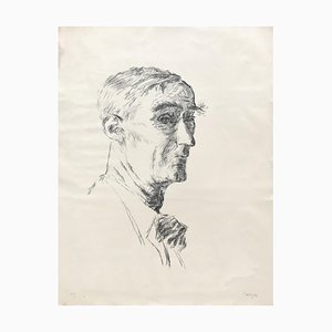 Hans Berger, Portrait d'homme, 1920, Lithographie