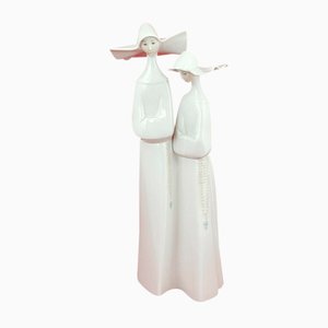 2 Nuns 4611 6205 L/N Figurine from Lladro / Nao