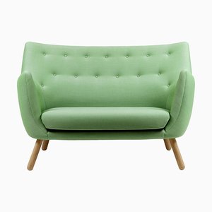 Fabric and Wood Poet Sofa by Finn Juhl for Design M