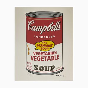 After Andy Warhol, Campbells Soup Vegetarian Vegetables, Grano Lithograph