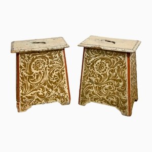 Louis XIV Painted Benches, Set of 2