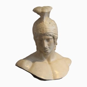 Achilles Büste, Italien, 1950er, Skulptur aus Gips