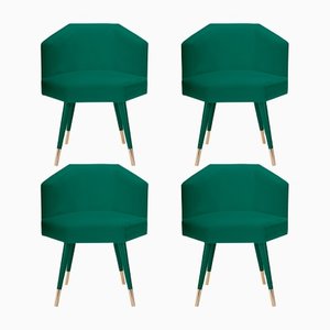 Chaise Beelicious Verte par Royal Stranger, Set de 4