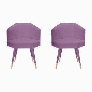 Plum Beelicious Chair by Royal Stranger, Set of 2
