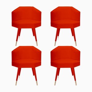 Red Beelicious Chair by Royal Stranger, Set of 4
