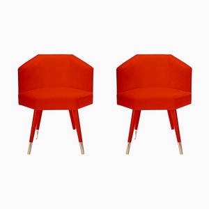 Red Beelicious Chair by Royal Stranger, Set of 2