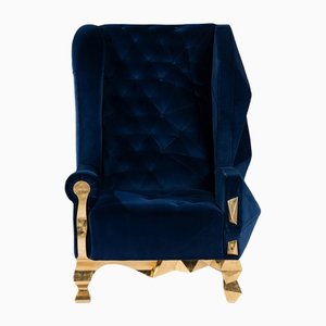 Blauer Rock Stuhl von Royal Stranger