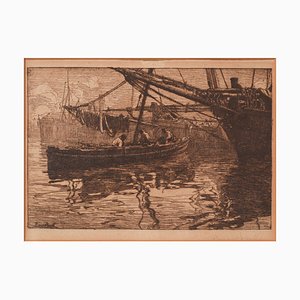 Barcos, década de 1900, tinta sobre papel