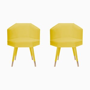 Yellow Beelicious Chair by Royal Stranger, Set of 2