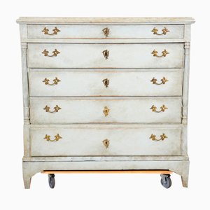 Antique Gustavian Five-Drawer Commode
