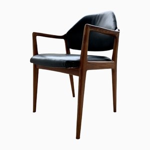Nut Wood Armchair in the Style of Arne Vodder