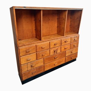 Vintage Oak Apothecary Chest of Drawers