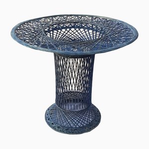 Tall Spanish Resin Table in Blue