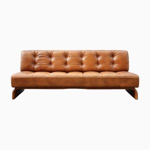 Cognac Leather Constanze Daybed by Johannes Spalt for Wittmann
