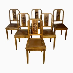 Art Deco Chairs, Set of 6