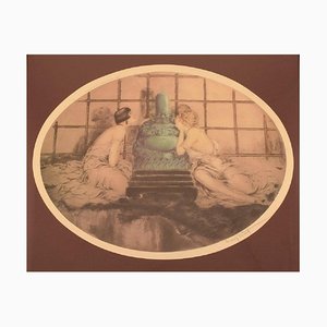 Acquaforte su carta, Louis Icart, Women and Buddha, anni '30