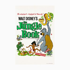 Affiche de Film Originale Le Livre de la Jungle, Angleterre, 1967