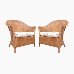 Fauteuils Laurel Range en Osier et Bambou par Laura Ashley, Set de 2