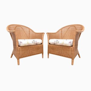 Wicker & Bamboo Laurel Range Armchairs by Laura Ashley, Set of 2