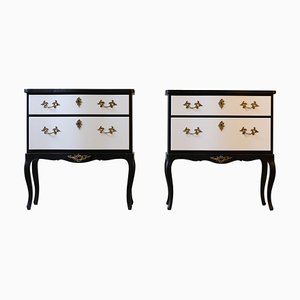 Rococo Bedside Chests of Drawers, Set of 2