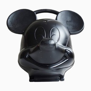 Mickey Mouse Lunch Box in Black from Aladdin, 1980s