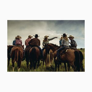 Fotografia Inc., Utah Ranchers on Horses, Papier Photographique