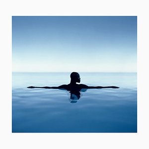 Getty Images, Man with Arms Outreached Floating in Sea, Photographic Paper