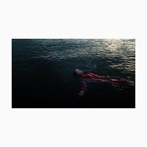 Igor Ustynskyy, Woman in Red Dress in the River, Photographic Paper